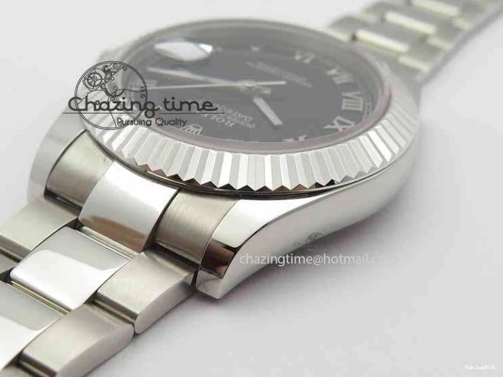 SS Maker Dial Roman On 41mm Edition SS Markers Black SA3136 BP II DateJust Bracelet Best 0327